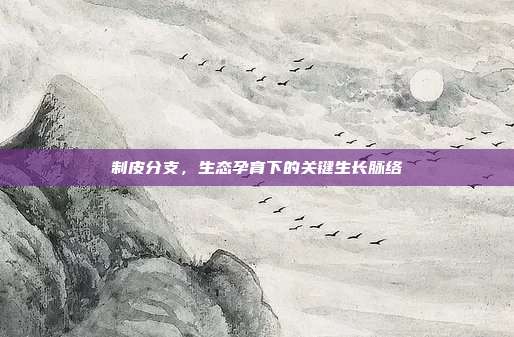 制皮分支，生态孕育下的关键生长脉络