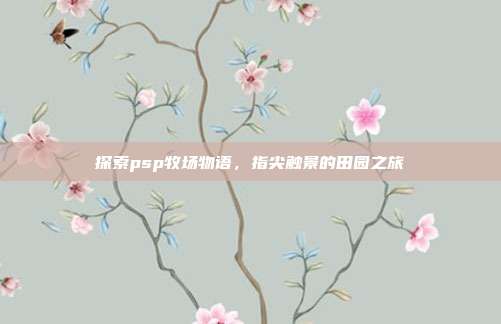 探索psp牧场物语,指尖触景的田园之旅