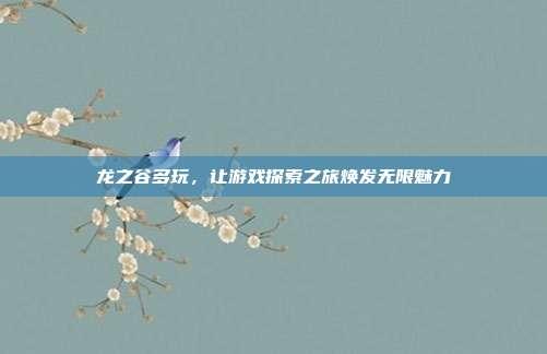 龙之谷多玩,让游戏探索之旅焕发无限魅力