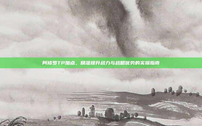 阿修罗TP加点,精准提升战力与战略优势的实操指南