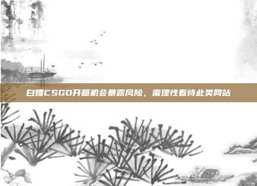 白嫖CSGO开箱机会暴露风险，需理性看待此类网站