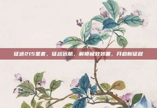 征途215星套，征战远航，解锁极致装备，开启新征程