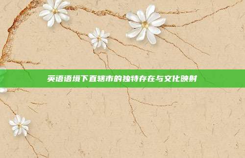 英语语境下直辖市的独特存在与文化映射