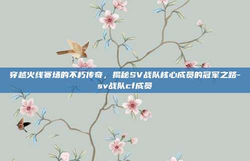 穿越火线赛场的不朽传奇,揭秘SV战队核心成员的冠军之路-sv战队cf成员