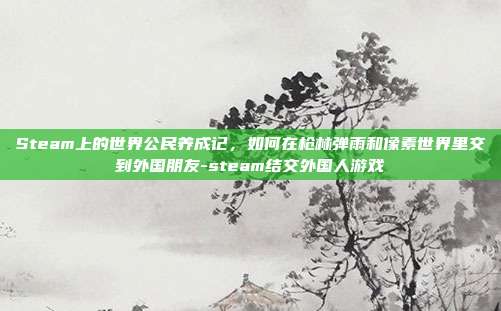 Steam上的世界公民养成记,如何在枪林弹雨和像素世界里交到外国朋友-steam结交外国人游戏