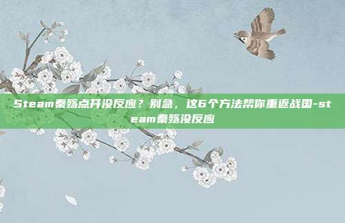 Steam秦殇点开没反应?别急,这6个方法帮你重返战国-steam秦殇没反应