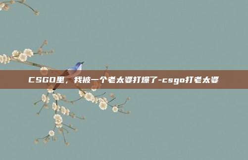 CSGO里,我被一个老太婆打爆了-csgo打老太婆