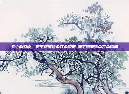 天空的裂痕—和平精英跳伞开伞瞬间-和平精英跳伞开伞瞬间