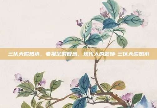 三伏天喝热水,老祖宗的智慧,现代人的救赎-三伏天喝热水