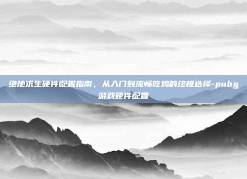 绝地求生硬件配置指南,从入门到流畅吃鸡的终极选择-pubg游戏硬件配置