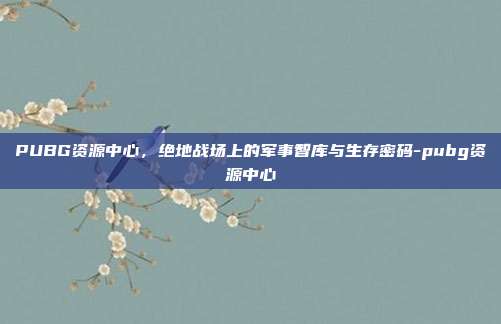 PUBG资源中心,绝地战场上的军事智库与生存密码-pubg资源中心