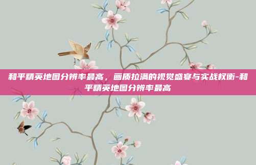 和平精英地图分辨率最高，画质拉满的视觉盛宴与实战权衡-和平精英地图分辨率最高