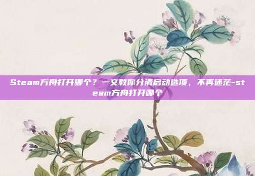 Steam方舟打开哪个?一文教你分清启动选项,不再迷茫-steam方舟打开哪个