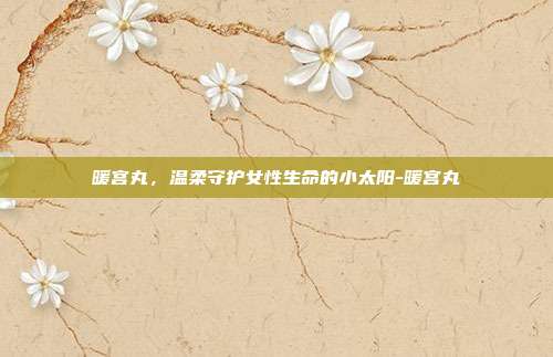 暖宫丸,温柔守护女性生命的小太阳-暖宫丸