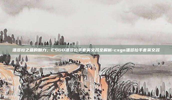 潘多拉之盒的魅力,CSGO潘多拉手套英文名全解析-csgo潘多拉手套英文名