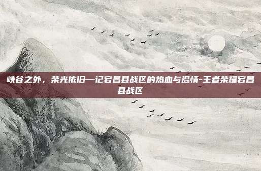 峡谷之外,荣光依旧—记宕昌县战区的热血与温情-王者荣耀宕昌县战区