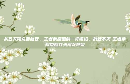 从苍天翔龙看赵云,王者荣耀里的一杆银枪,战魂不灭-王者荣耀荣耀苍天翔龙称号