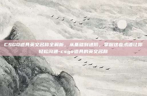 CSGO道具英文名称全解析,从基础到进阶,掌握这些术语让你轻松沟通-csgo道具的英文名称