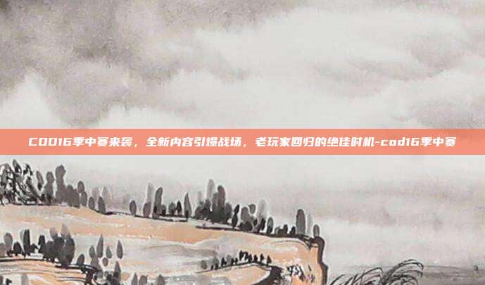 COD16季中赛来袭,全新内容引爆战场,老玩家回归的绝佳时机-cod16季中赛