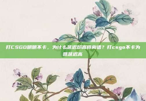 打CSGO明明不卡,为什么延迟却高得离谱?打csgo不卡为啥延迟高