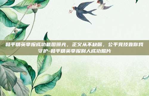 和平精英举报成功截图曝光,正义从不缺席,公平竞技靠你我守护-和平精英举报别人成功照片