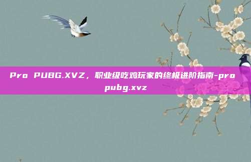 Pro PUBG.XVZ,职业级吃鸡玩家的终极进阶指南-pro pubg.xvz