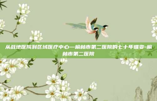 从战地医院到区域医疗中心—榆林市第二医院的七十年蝶变-榆林市第二医院