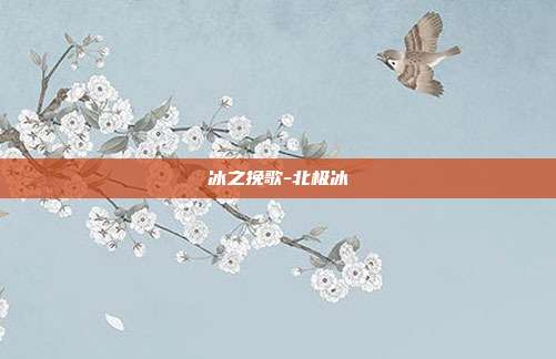 冰之挽歌-北极冰