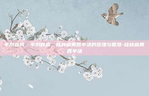 半剂春风，半剂秋霜，桂枝麻黄各半汤的医理与智慧-桂枝麻黄各半汤