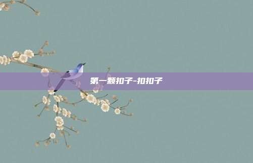 第一颗扣子-扣扣子