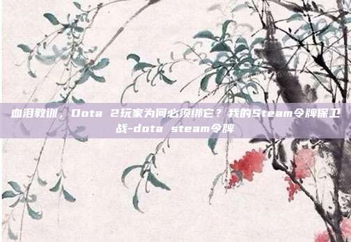 血泪教训，Dota 2玩家为何必须绑它？我的Steam令牌保卫战-dota steam令牌