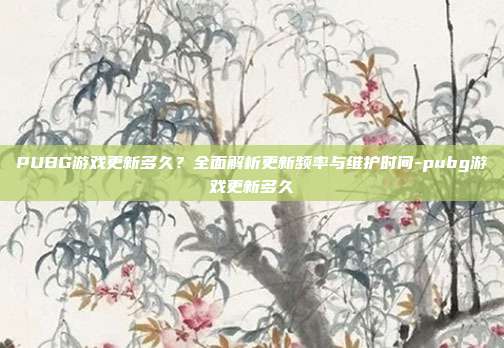 PUBG游戏更新多久？全面解析更新频率与维护时间-pubg游戏更新多久