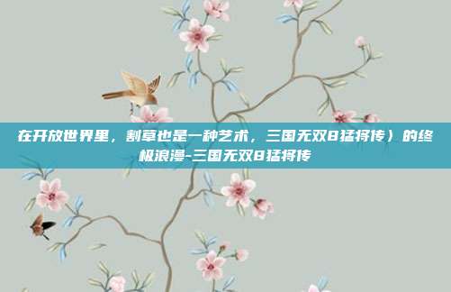 在开放世界里，割草也是一种艺术，三国无双8猛将传〉的终极浪漫-三国无双8猛将传