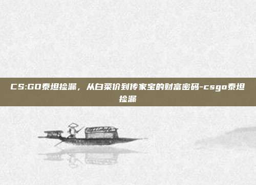 CS:GO泰坦捡漏，从白菜价到传家宝的财富密码-csgo泰坦捡漏