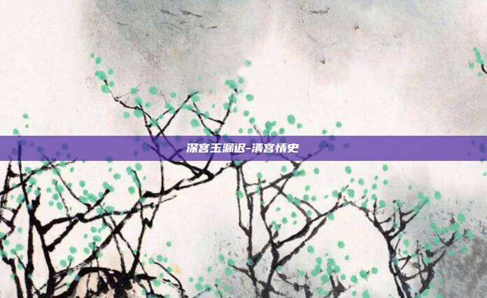 深宫玉漏迟-清宫情史