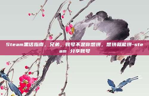 Steam黑话指南,兄弟,账号不是你想拼,想拼就能拼-steam 分享账号