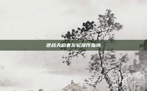 逆战天启套左轮操作指南