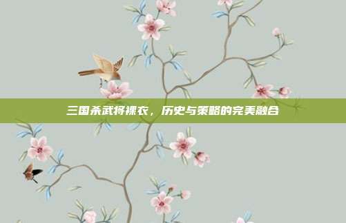 三国杀武将裸衣，历史与策略的完美融合