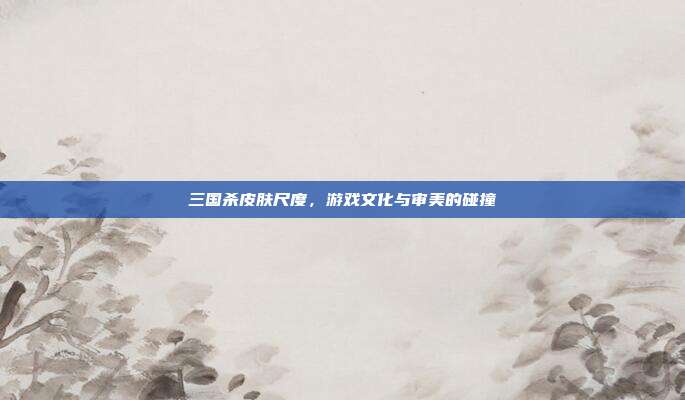 三国杀皮肤尺度，游戏文化与审美的碰撞