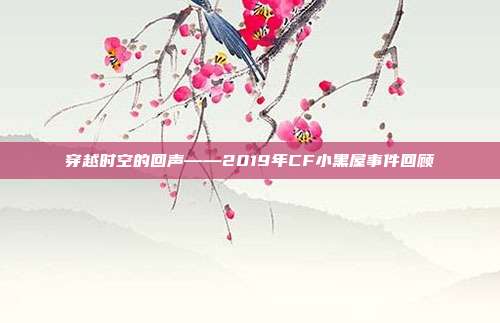 穿越时空的回声——2019年CF小黑屋事件回顾