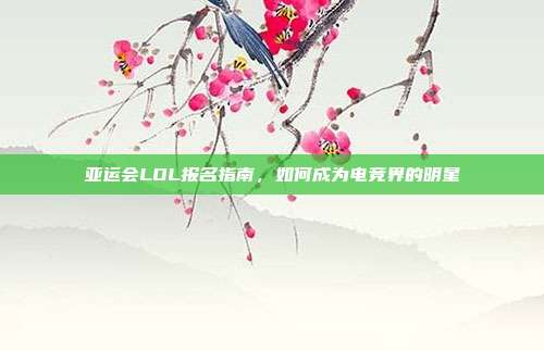 亚运会LOL报名指南，如何成为电竞界的明星