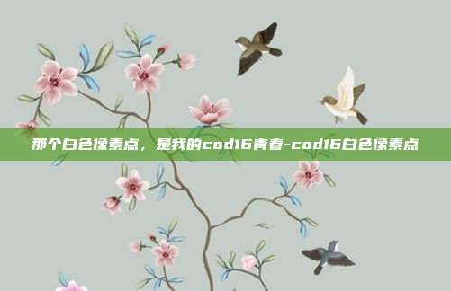 那个白色像素点，是我的cod16青春-cod16白色像素点