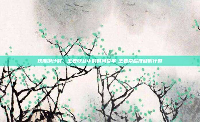 技能倒计时，王者峡谷中的时间哲学-王者荣耀技能倒计时