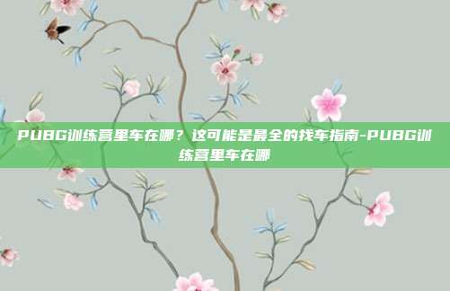 PUBG训练营里车在哪?这可能是最全的找车指南-PUBG训练营里车在哪