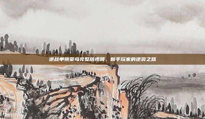 逆战单挑菜鸟完整版视频,新手玩家的逆袭之路