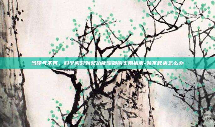 当硬气不再,科学应对勃起功能障碍的实用指南-勃不起来怎么办