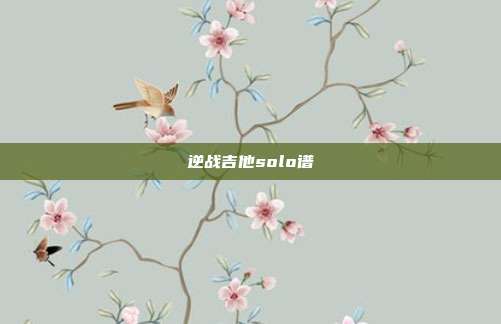 逆战吉他solo谱