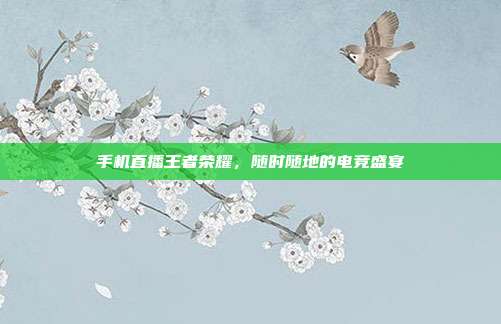 手机直播王者荣耀,随时随地的电竞盛宴