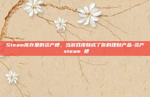 Steam库存里的资产梗，当游戏皮肤成了你的理财产品-资产 steam 梗
