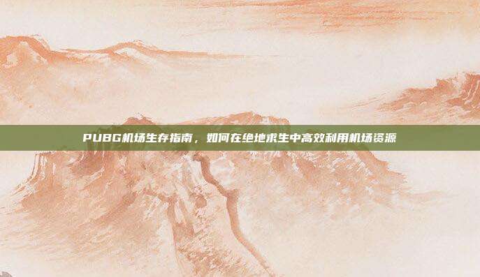 PUBG机场生存指南，如何在绝地求生中高效利用机场资源